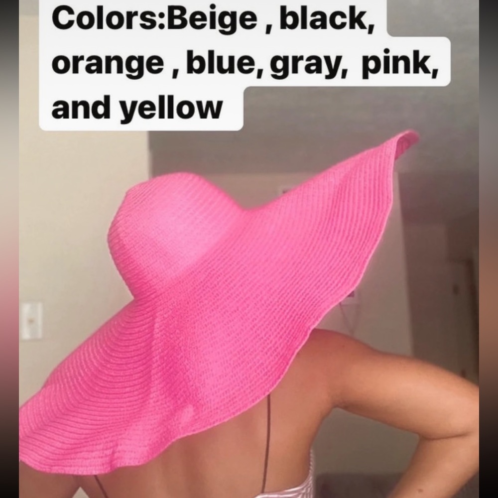 Wide brim beach hat